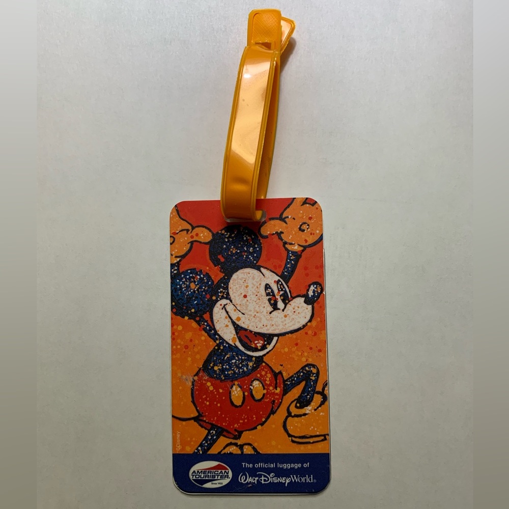 Disney Mickey American Tourister Luggage Tag